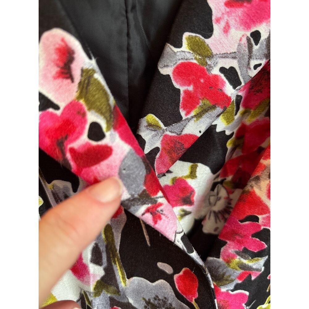 Jessica Howard Floral Midi Dress Size 14 Wrap Bodice Semi Formal Garden Party - Picture 8 of 8